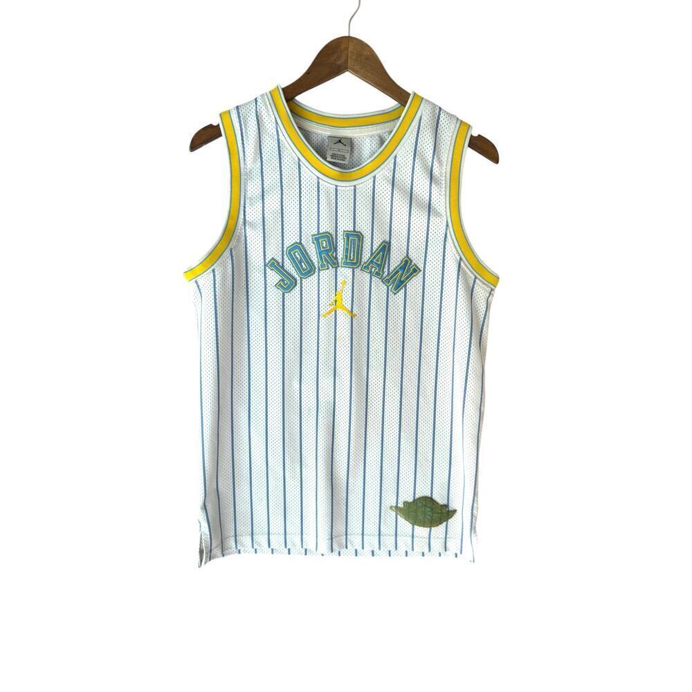 Rare Vintage Nike Air Jordan Carmelo Anthony #15‎ Basketball Jersey  L Nuggets